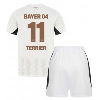 Echipament fotbal Bayer Leverkusen Martin Terrier #11 Tricou Deplasare 2024-25 pentru copii maneca scurta (+ Pantaloni scurti)